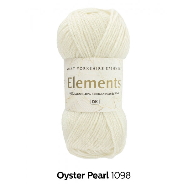weiße wolle oyster pearl west yorkshire spinners elements dk woll-habitat