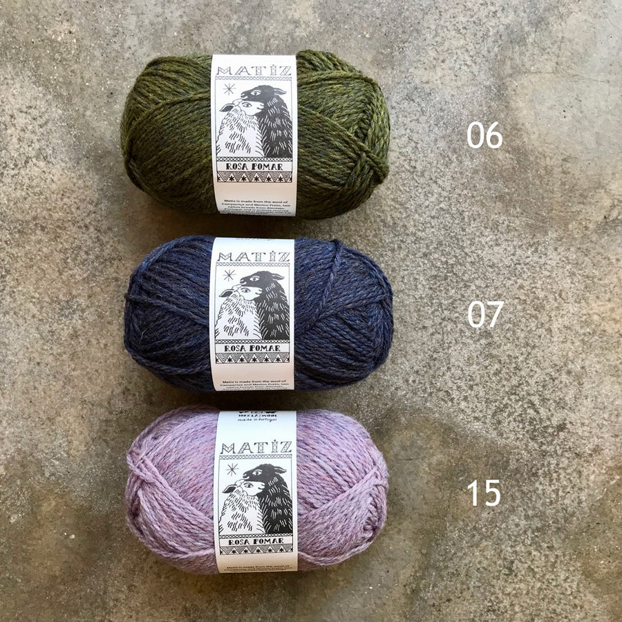 wolle 06 grün 07 blau 15 lila retrosaria rosa pomar matiz woll-habitat