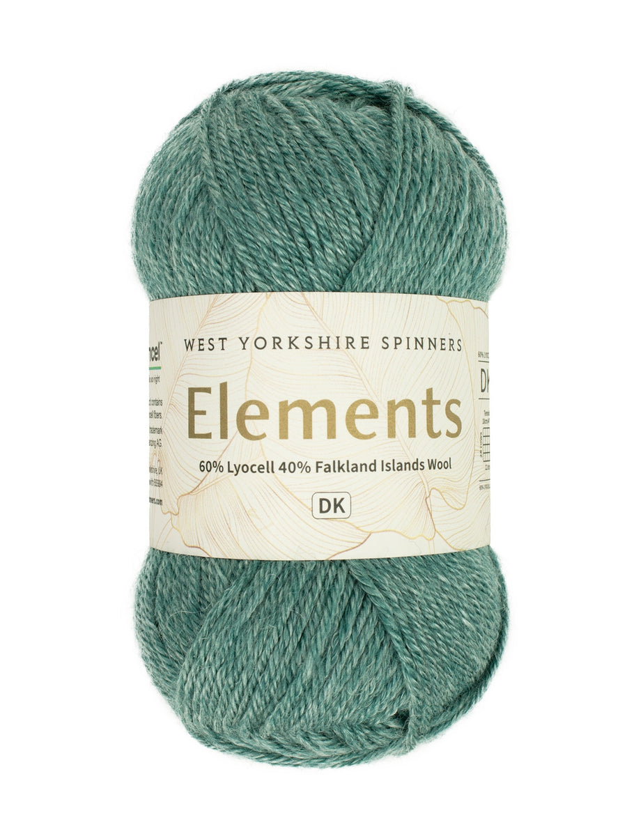 grüne wolle shore glass west yorkshire spinners elements dk woll-habitat