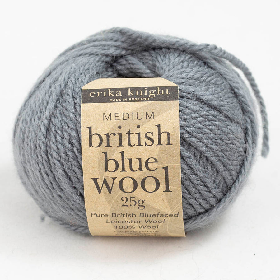 graue wolle mouse erika-knight british blue wool 25g woll-habitat