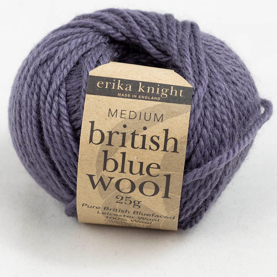 lila wolle french erika-knight british blue wool 25g woll-habitat