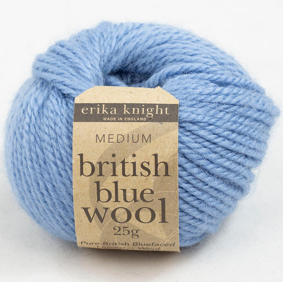 blaue wolle steve erika-knight british blue wool 25g woll-habitat