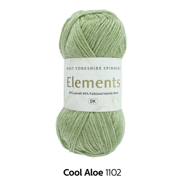 grüne wolle cool aloe west yorkshire spinners elements dk woll-habitat