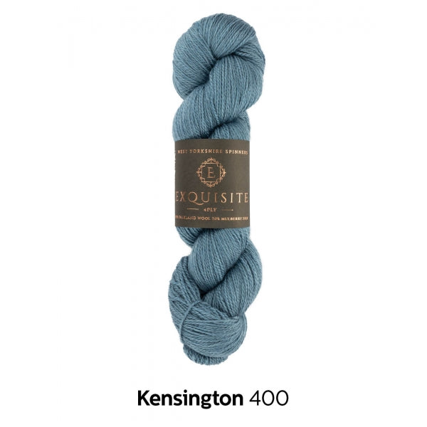 blaue wolle kensington west yorkshire spinners exquisite 4ply woll-habitat