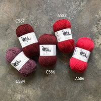 rote wolle C584 C587 retrosaria rosa pomar brusca woll-habitat