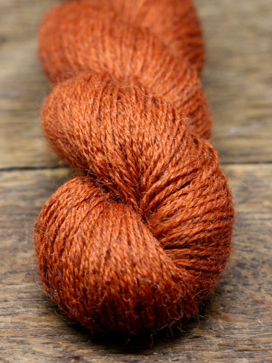 orange wolle quick-beam john arbon exmoor sock 4ply woll-habitat