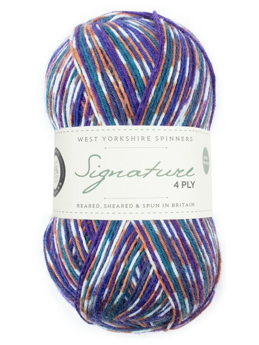 mehrfärbige wolle starling west yorkshire spinners signature 4ply woll-habitat